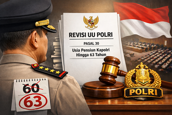 RUU Polri Usulkan Batas Usia Pensiun Kapolri hingga 63 Tahun, Pemerintah Ajukan Skema Berbeda